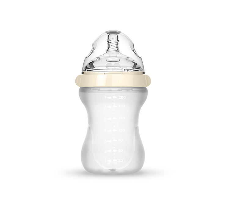 Silicone baby bottle-large-back