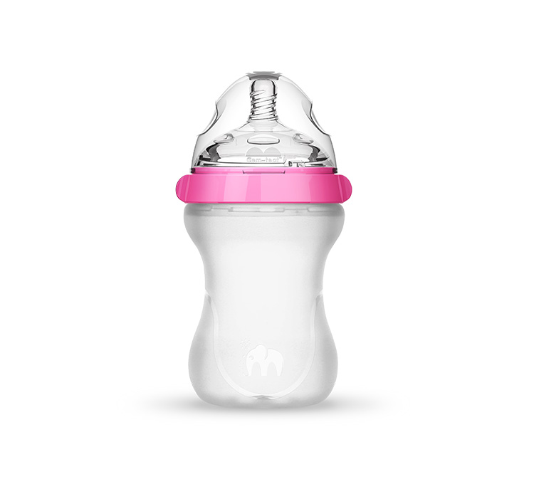 Silicone baby bottle-large