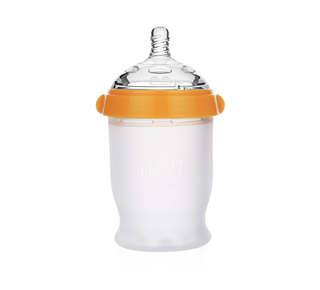 Wide caliber star diamond silicone baby bottle 260ML