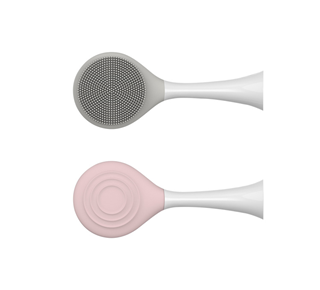 Cleansing brush gray +-pink-large