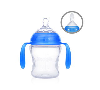 Extra wide mouth silicone baby bottle 180ML
