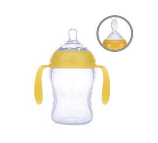 Extra wide mouth silicone baby bottle 210ML